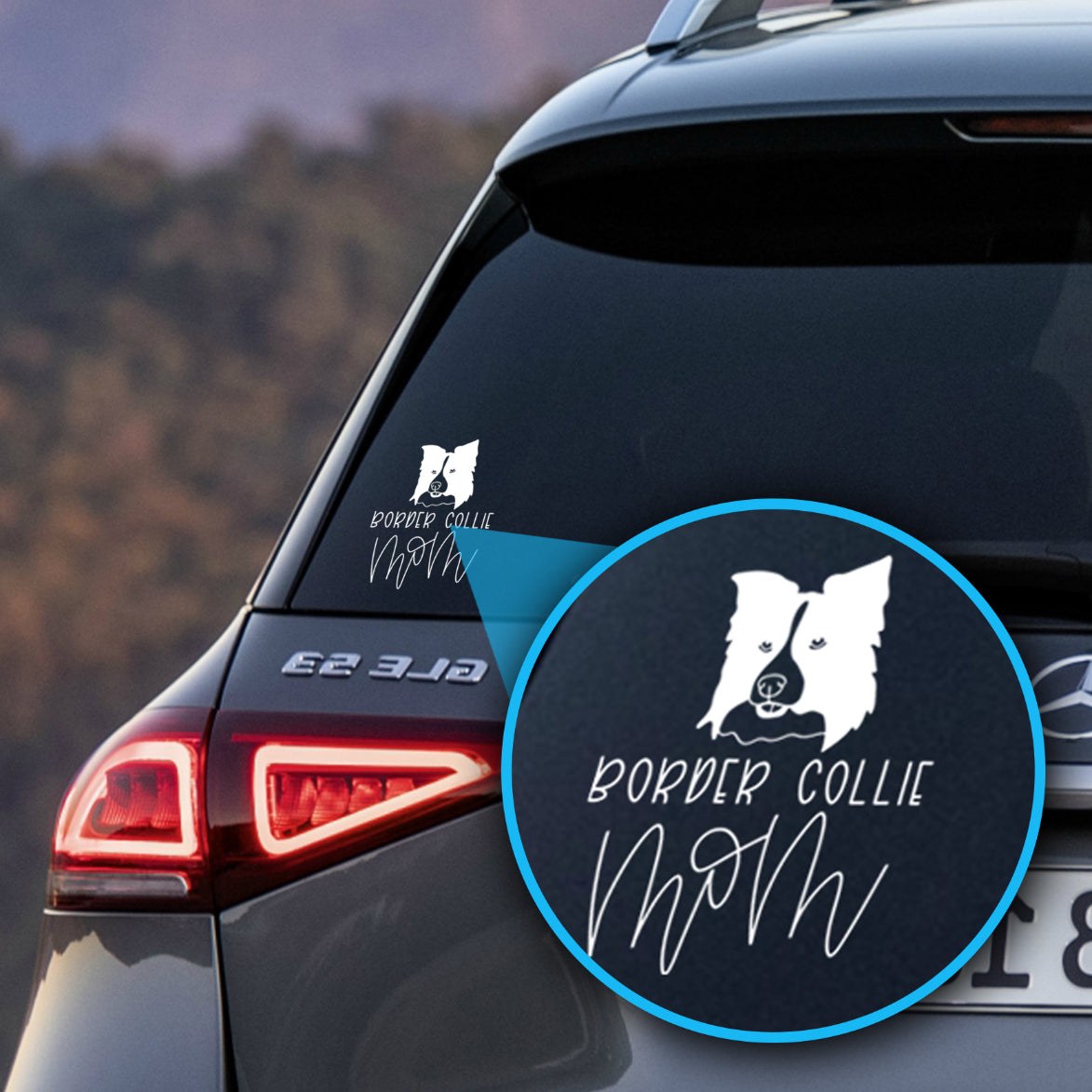Border Collie 4" Decal