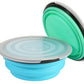 Travel Collapsible Bowls with Cover Lids