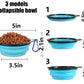 Travel Collapsible Bowls with Cover Lids