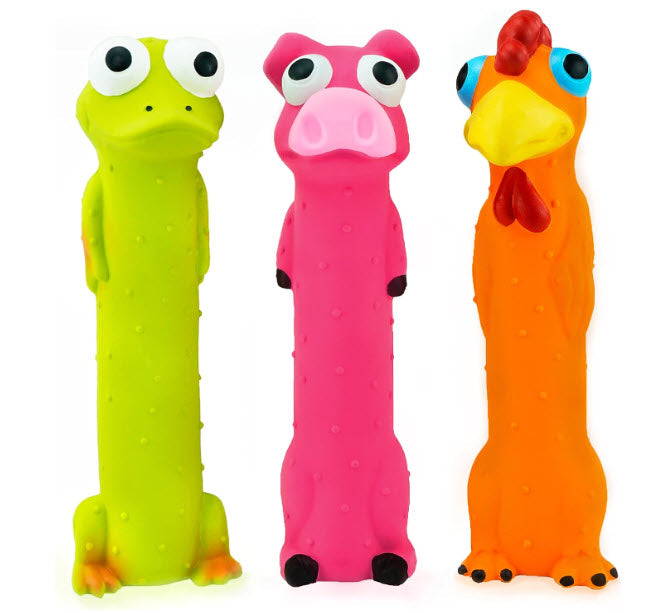 3 Pack of Squeaky Dog Toys